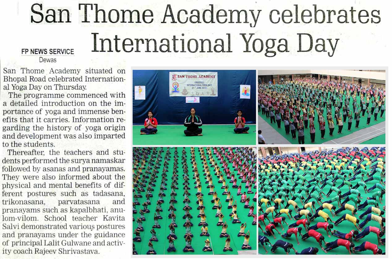 CELEBRATES INTERNATIONAL YOGA DAY