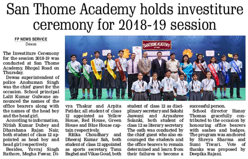 Investiture Ceremony 2018-19