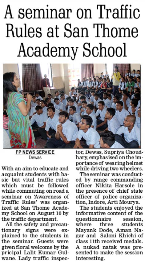 A seminar on Traffic Rules