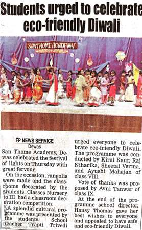 Students Urged To Celebrate Eco-Friendly Diwali