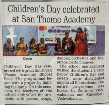 Children’s day celebrated at San Thome Academy